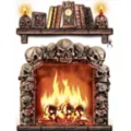 13.5 Inch Skull Fireplace - Decorations at Spencer's