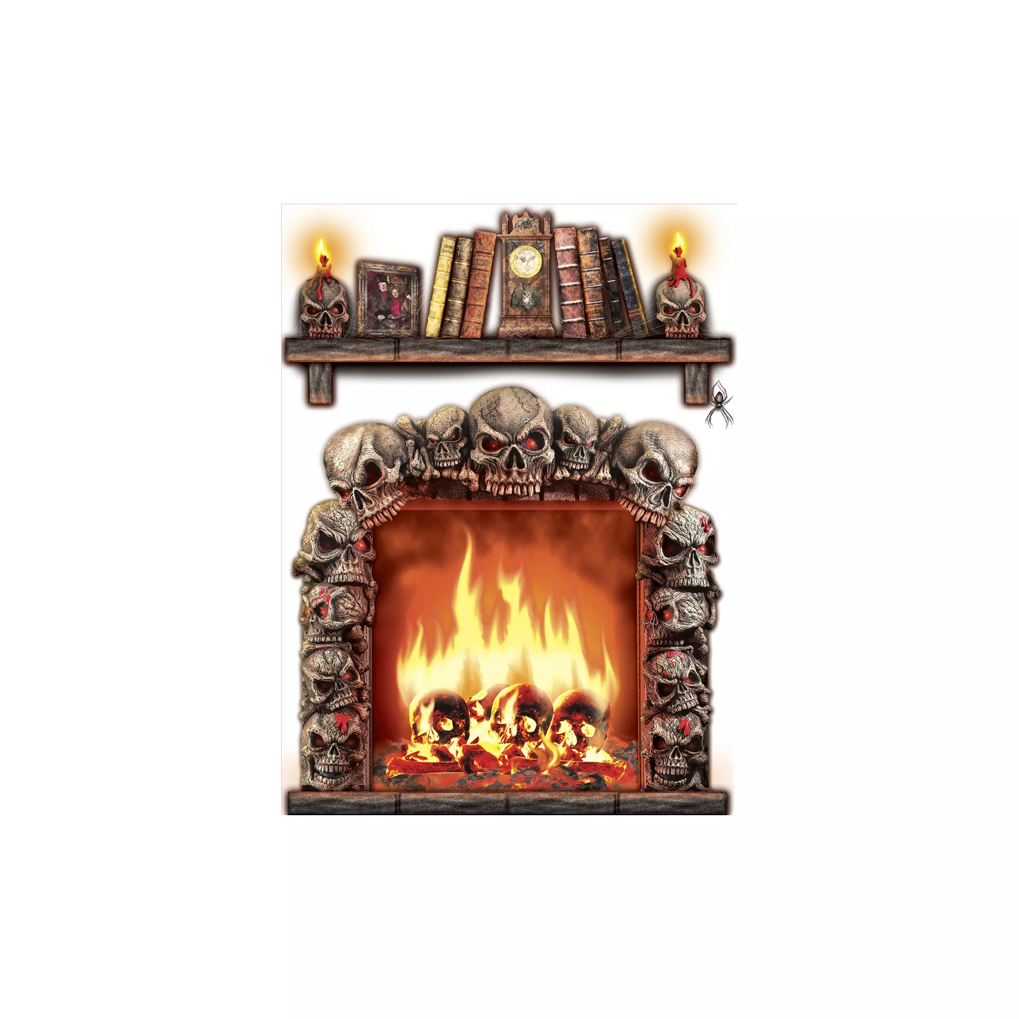 13.5 Inch Skull Fireplace - Decorations at Spencer's