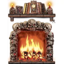 13.5 Inch Skull Fireplace - Decorations at Spencer's