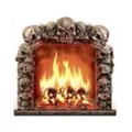 13.5 Inch Skull Fireplace - Decorations at Spencer's
