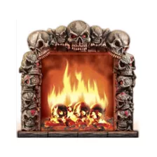 13.5 Inch Skull Fireplace - Decorations at Spencer's