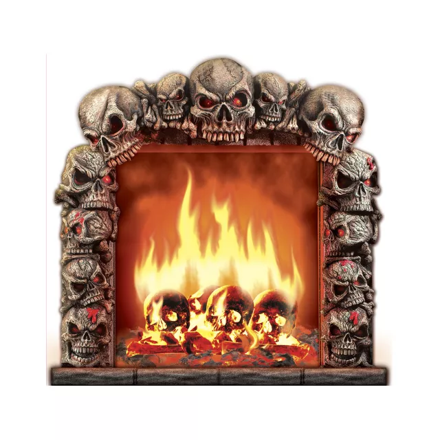 13.5 Inch Skull Fireplace - Decorations at Spencer's