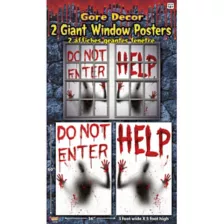 Bloody Window Poster - 2 Pack at Spencer's