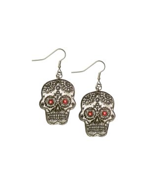 Sugar Skull Earrings - Spirithalloween.com
