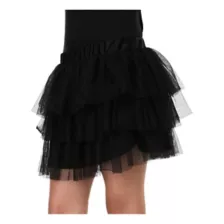 Ruffle Skirt - Black at Spencer's