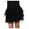 Ruffle Skirt - Black at Spencer's
