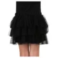 Ruffle Skirt - Black at Spencer's