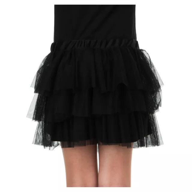 Ruffle Skirt - Black at Spencer's