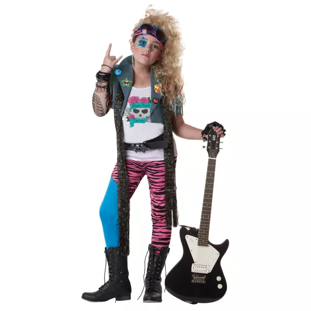 80s Glam Rocker Girls Costume