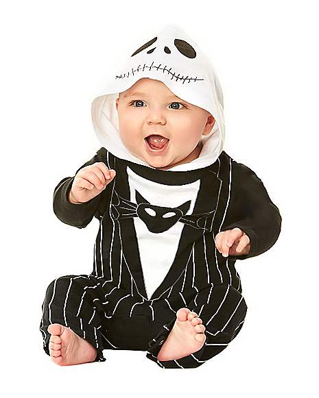 NWT Disney Store Infant Boys Jack Skellington Halloween Costume Bodysuit 