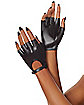 Short Black Fingerless Gloves
