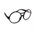 Black Round School Nerd Glasses at Spencer's