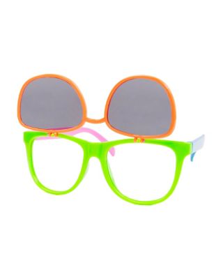 80's flip up deals glasses