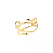 Goldtone Snake Cuff Bracelet at Spencer's