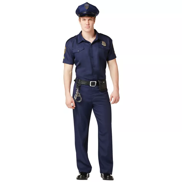 Adult Police Officer Costume - Deluxe - Spirithalloween.com