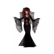 Black Spider Adult Womens Vampire Costume at Spirit Halloween