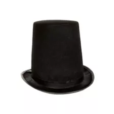 Tall Black Stovepipe Top Hat at Spencer's