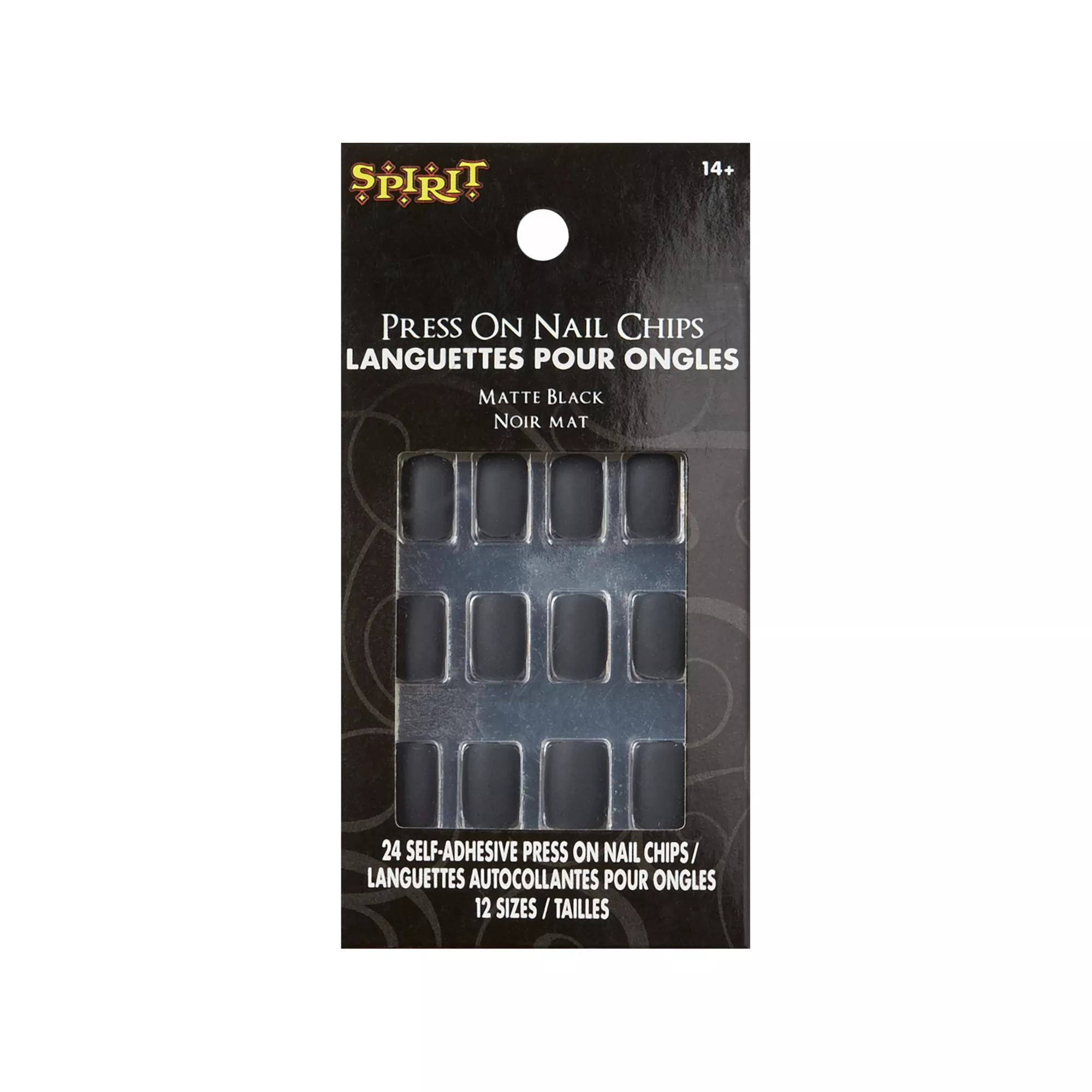 Matte Black Press-On Nails at Spencer's