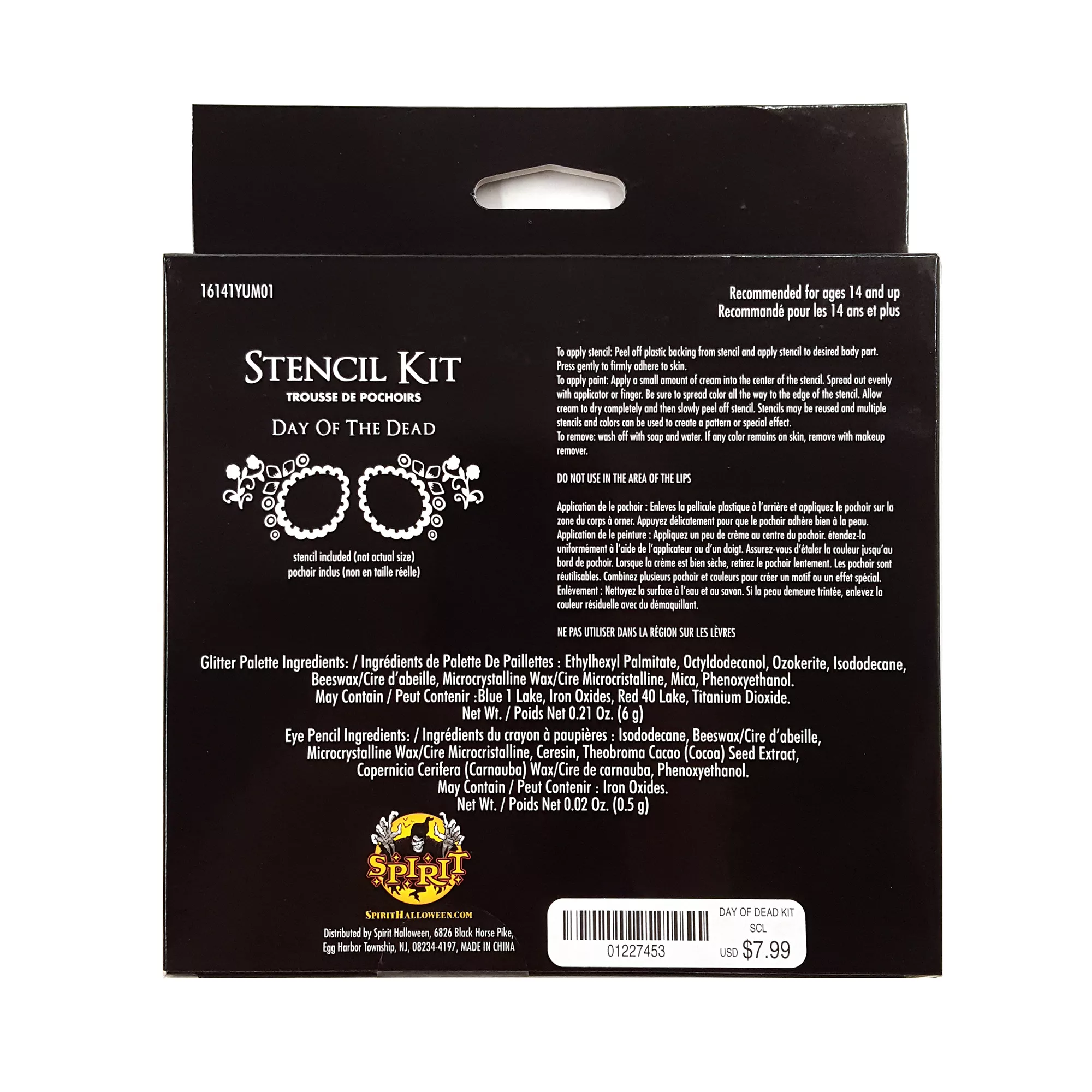 Day of the Dead Makeup Kit at Spencer's