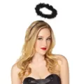 Faux Marabou Black Halo at Spencer's