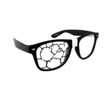 Cracked School Nerd Glasses at Spencer's