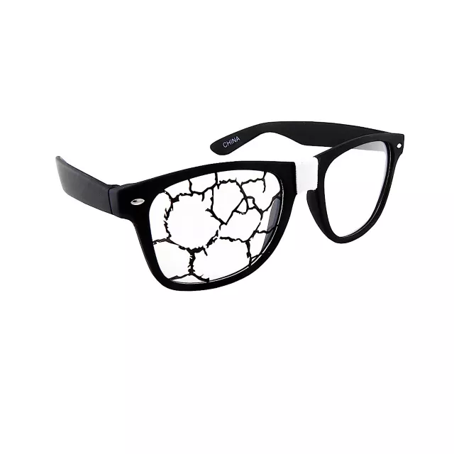 Black and white fashion nerd glasses