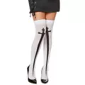 Gothic Cross Thigh High Stockings Spirithalloween