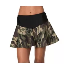 Camo Mini Skirt at Spencer's