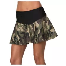 Camo Mini Skirt at Spencer's