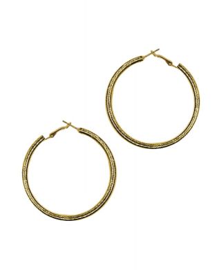 70s Gold Hoop Earrings - Spirithalloween.com