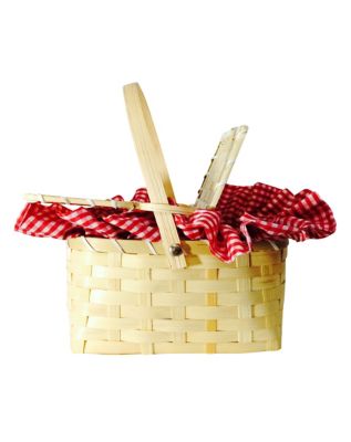 Basket in Red & White, Shopping Basket