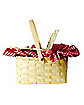 Red and White Gingham Basket