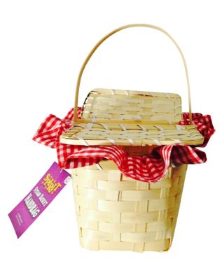 Red and White Gingham Basket