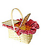 Red and White Gingham Basket
