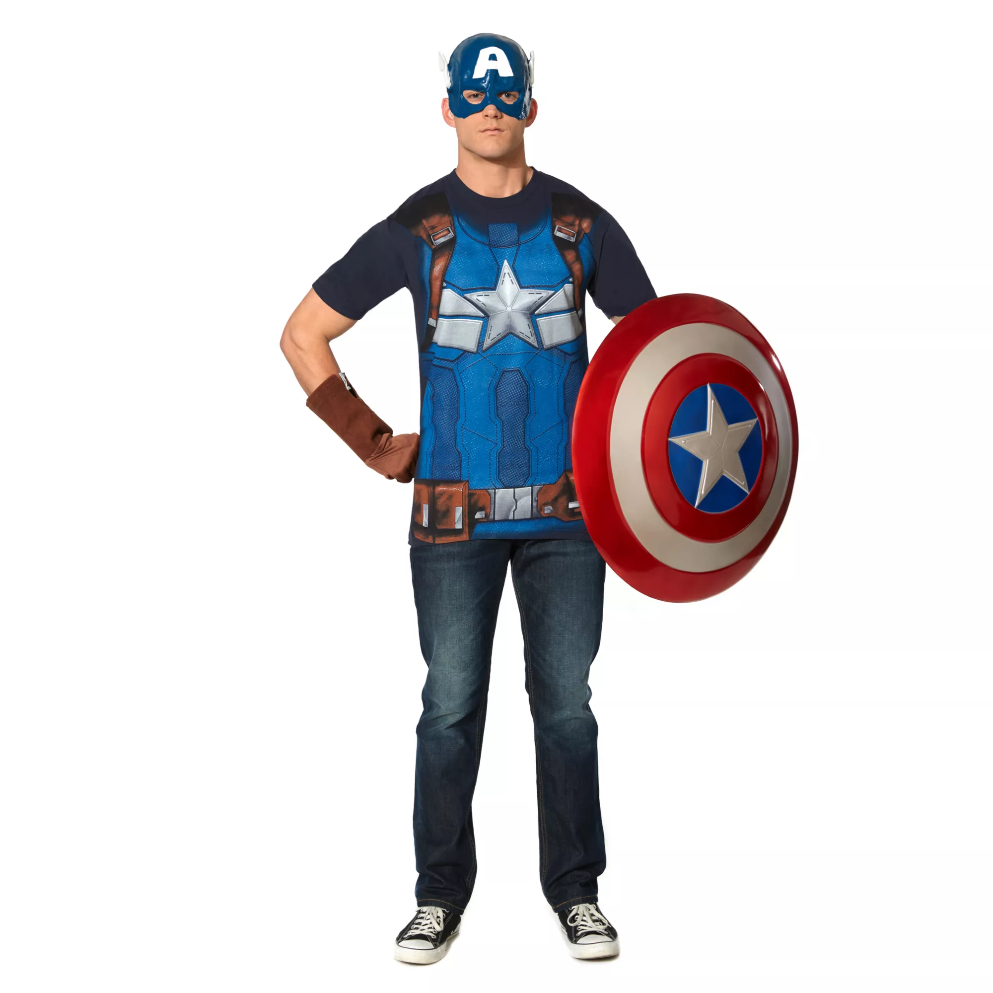 Adult Captain America T Shirt - Marvel at Spirit Halloween