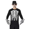 Adult Skeleton Long Sleeve T Shirt at Spencer's
