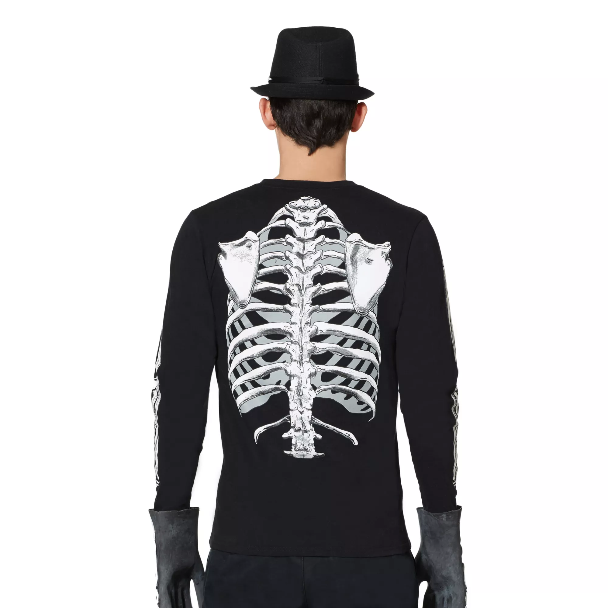 Adult Skeleton Long Sleeve T Shirt at Spencer's