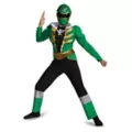 Kids Muscle Green Power Ranger One Piece Costume - Power Rangers at Spirit Halloween