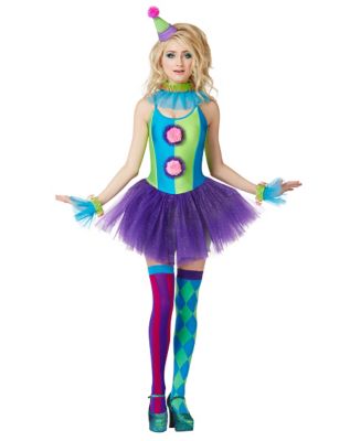 Adult Trixy the Clown Costume - Spirithalloween.com