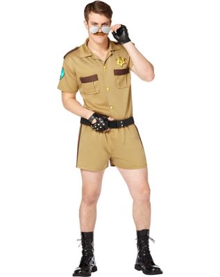 adult Sergeant Short Pants Cop Costume by Spirit Halloween