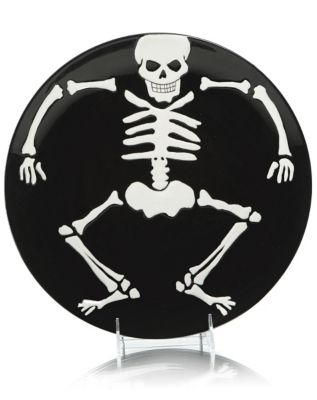 Skeleton Ceramic Platter - Spirithalloween.com