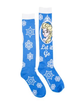 Blue Elsa Knee High Socks - Frozen - Spirithalloween.com