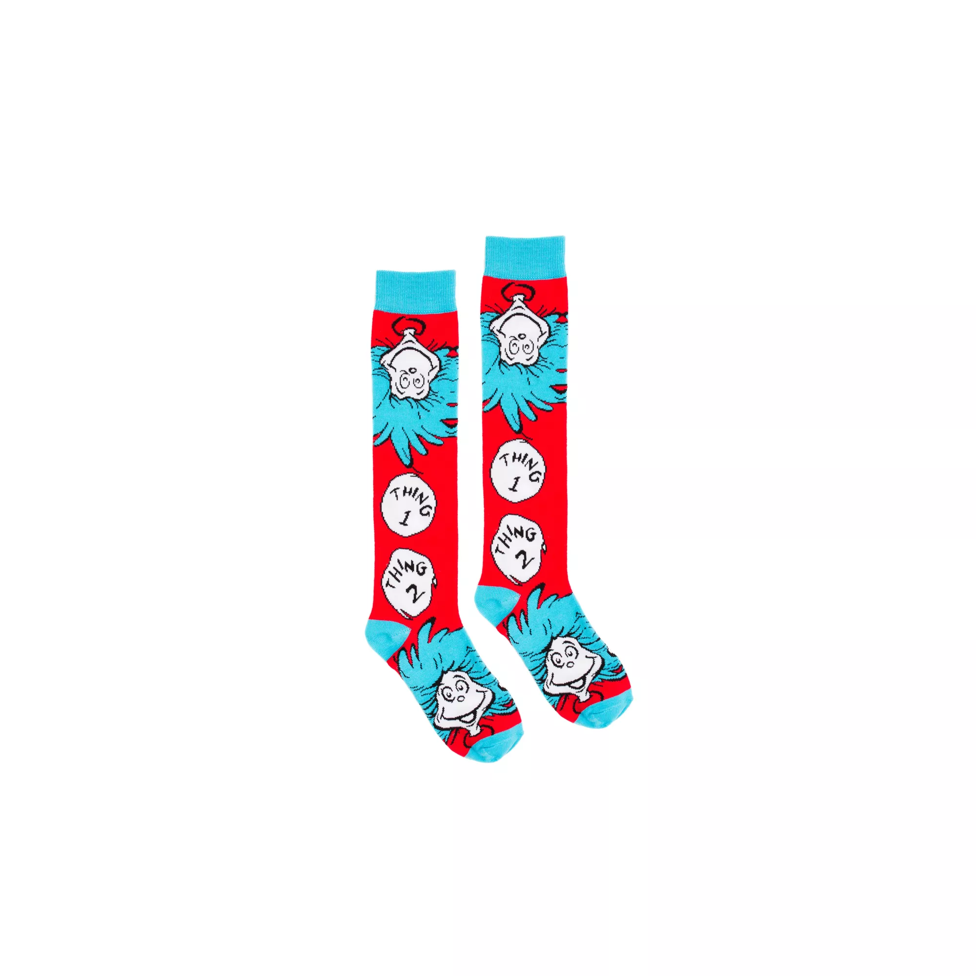 Thing 1 and Thing 2 Knee High Socks - Dr. Seuss at Spencer's