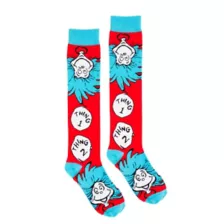 Thing 1 and Thing 2 Knee High Socks - Dr. Seuss at Spencer's