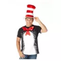 Adult Cat in the Hat T-Shirt Costume - Dr. Seuss at Spencer's