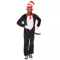 Adult Cat in the Hat One Piece Costume - Dr. Seuss at Spirit Halloween