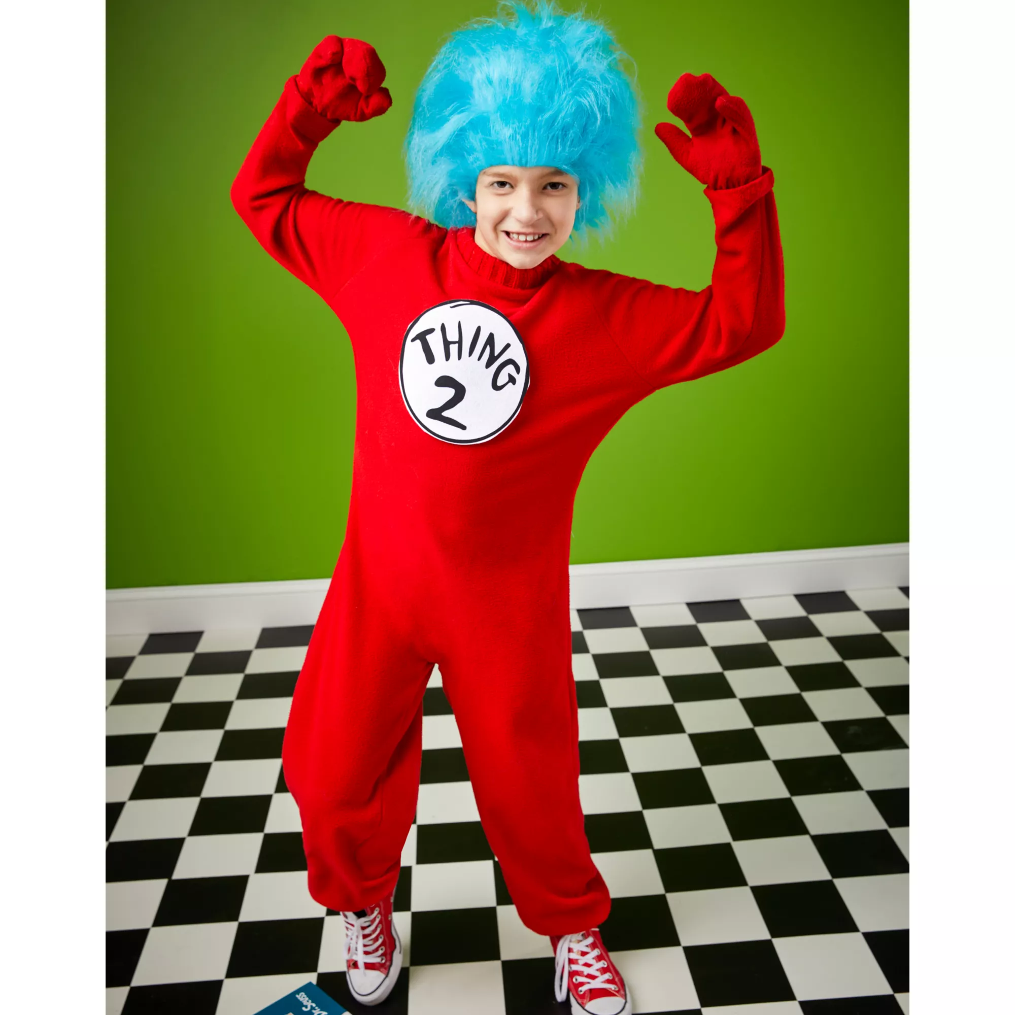 Kids  Thing 1 and Thing 2 One Piece Costume -  Dr. Seuss at Spencer's
