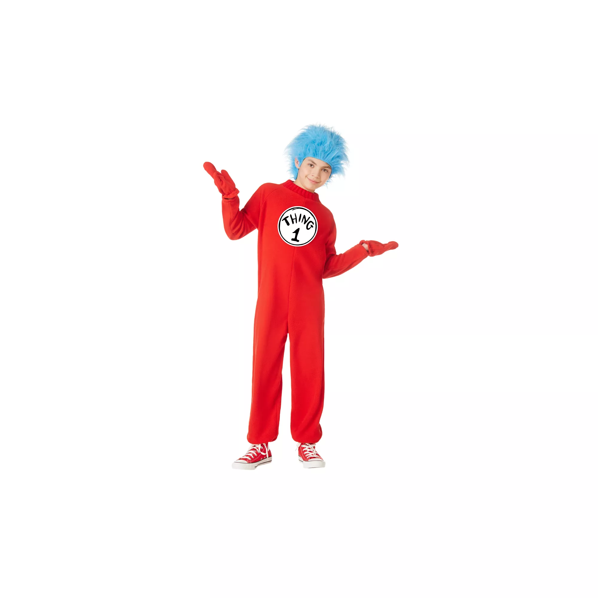 Kids  Thing 1 and Thing 2 One Piece Costume -  Dr. Seuss at Spencer's