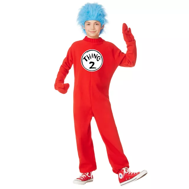 Kids Thing 1 and Thing 2 One Piece Costume - Dr. Seuss at Spirit Halloween