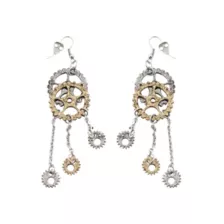 Steampunk Gear Dangle Earrings at Spencer's